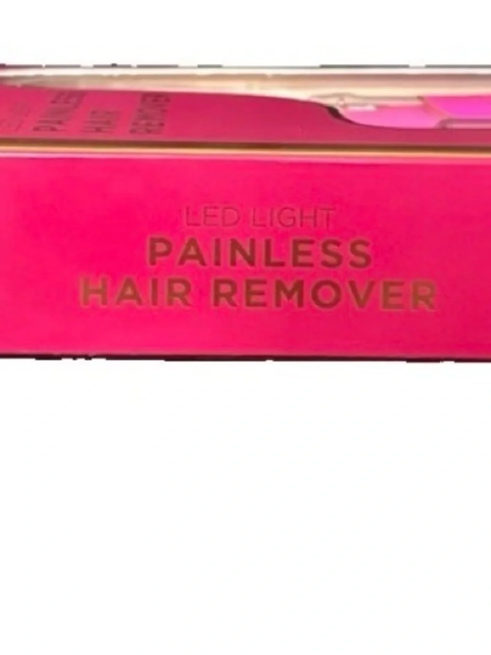 Juicy Couture LED Light Painless Hair Remover 18K Gold Plated Facial Shaver Pink